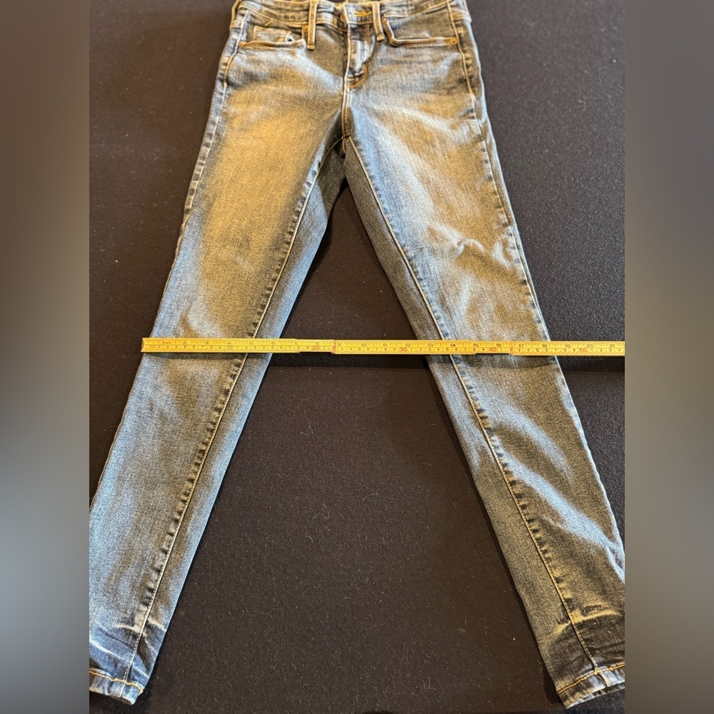 Mossimo Supply Co. Dark Blue High Rise Skinny Jeans. Sz 00 - Picture 3 of 7